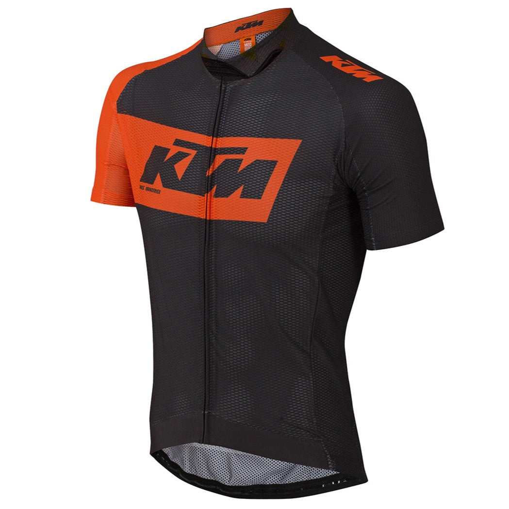 Jersey ciclismo KTM manga corta - Factory Team naranja/negro